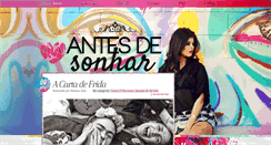 Desktop Screenshot of antesdesonhar.com.br